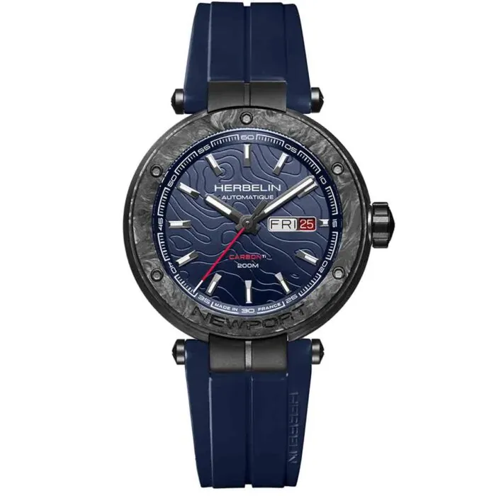 1788CTN15CB NEWPORT CARBON TITANIUM AUTOMATIC - Görsel 1